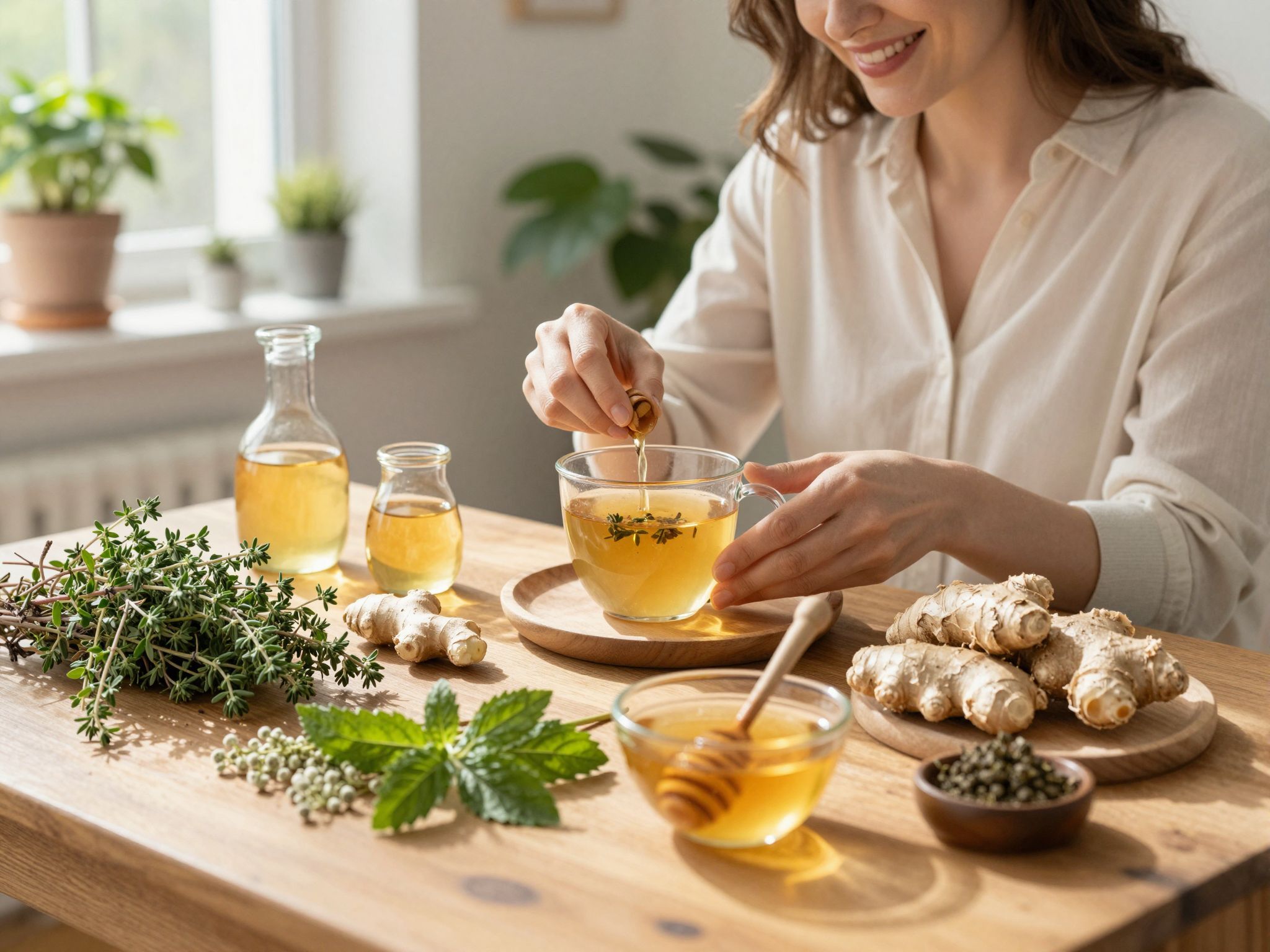 A kakukkfű tea hatékonyan enyhíti a köhögést.
