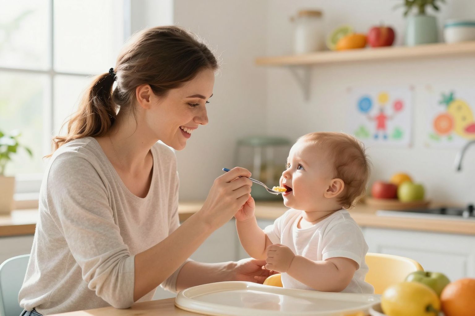 A teszthelyzet javítja a baba étkezési élményét.