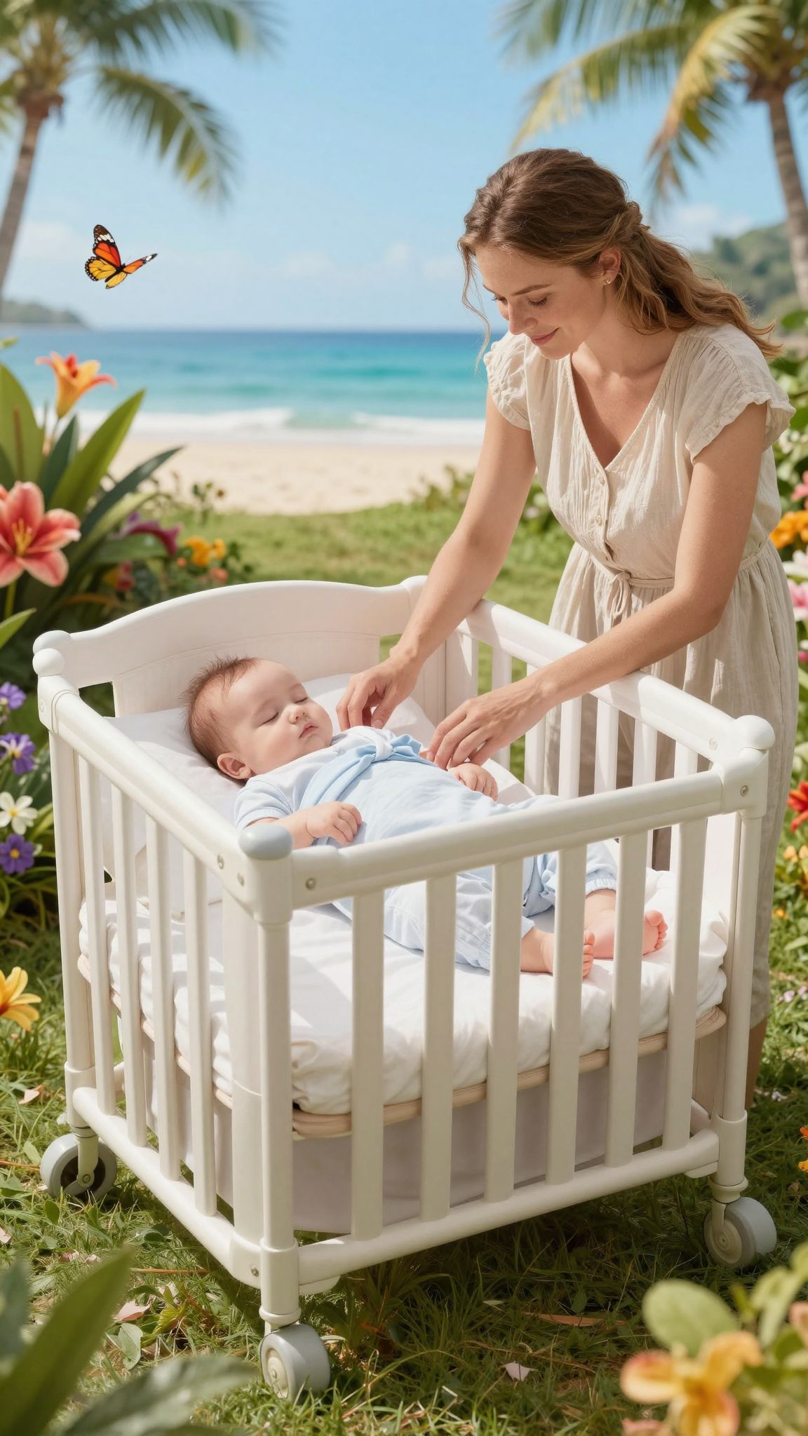 Az idegen környezet megzavarhatja a baba alvását.