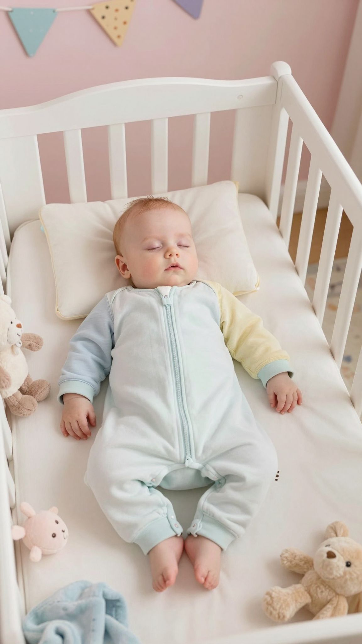 A puha, légáteresztő anyagok segítik a baba kényelmét.