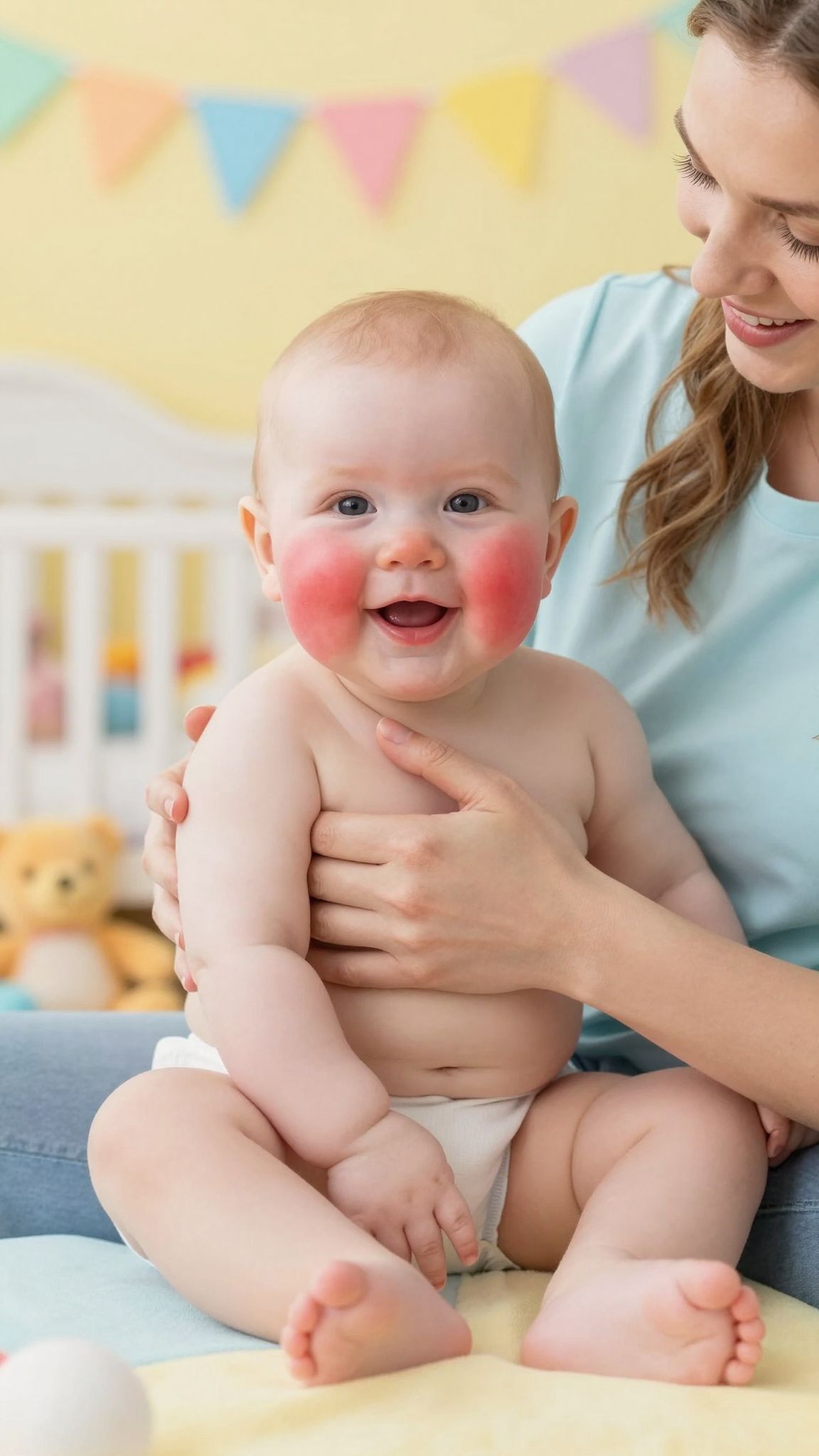 A csecsemők kipirosodása fertőző betegségek jele lehet.