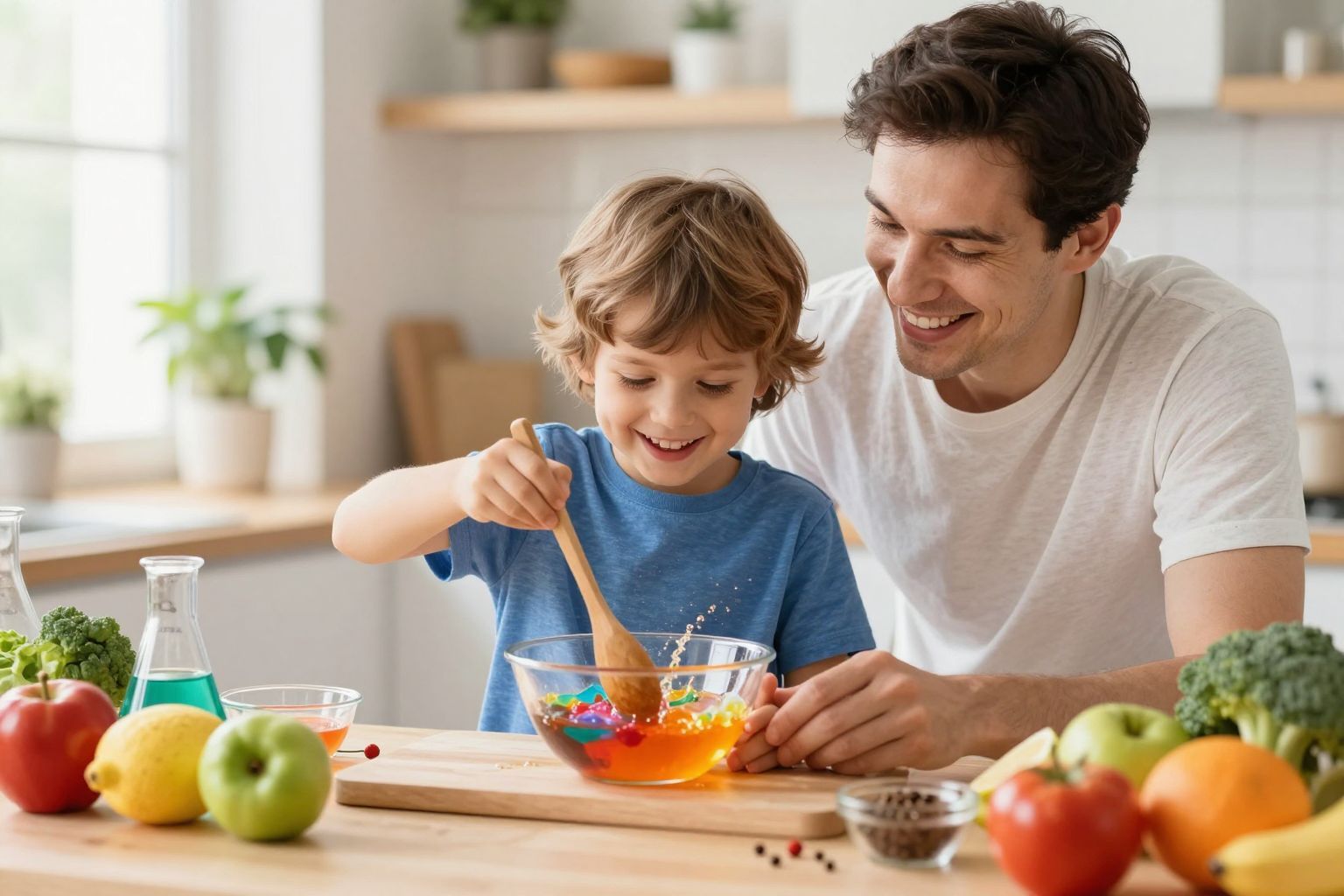 A konyhai kísérletezés ösztönzi a gyerekek kreativitását és kíváncsiságát.