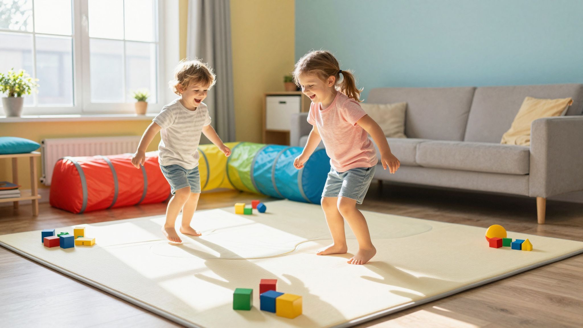 Benti mozgásos játékok segítik a fejlődést és kreativitást.