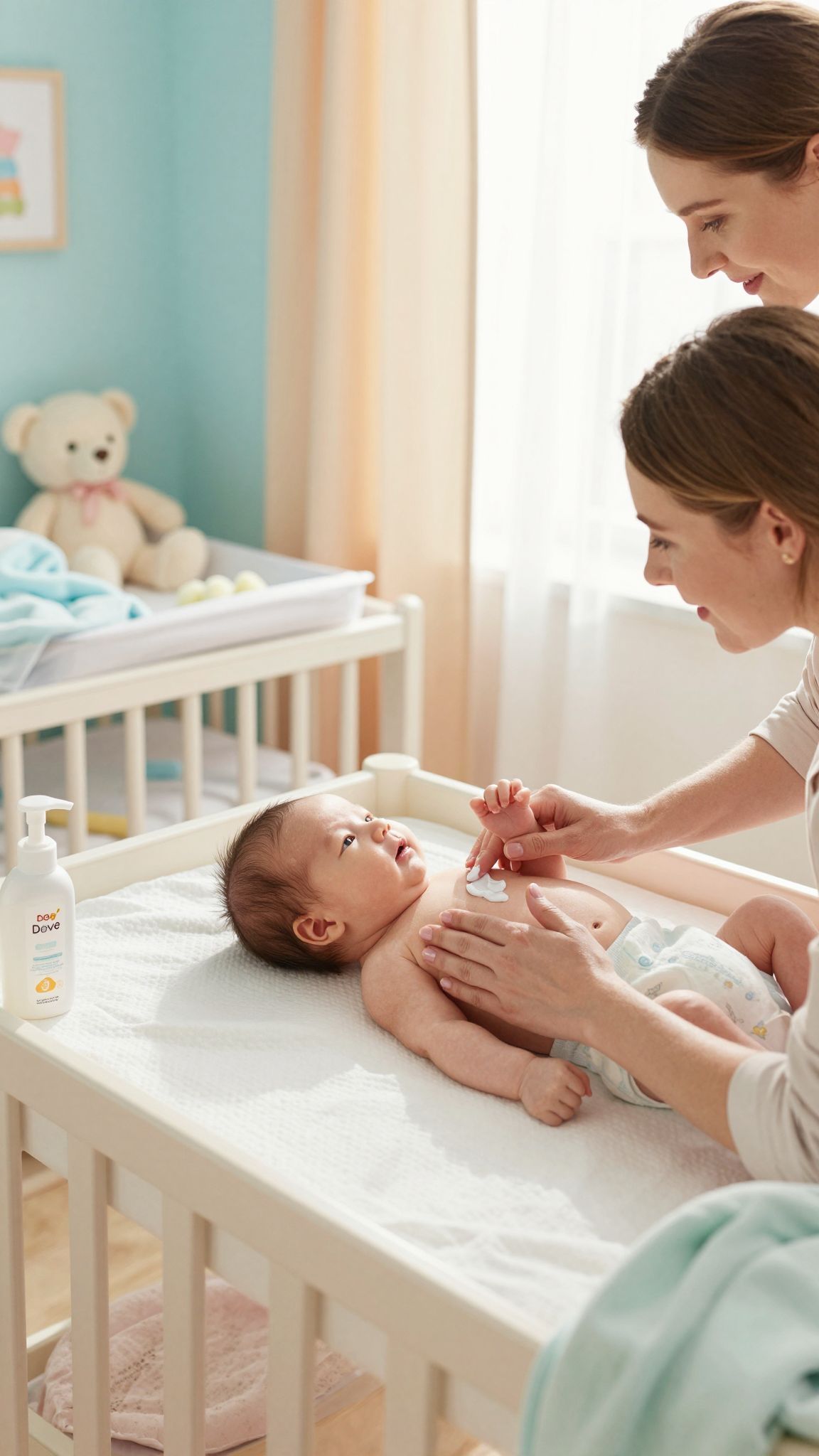 Az újszülöttek bőrét hidratálni kell mindennap.