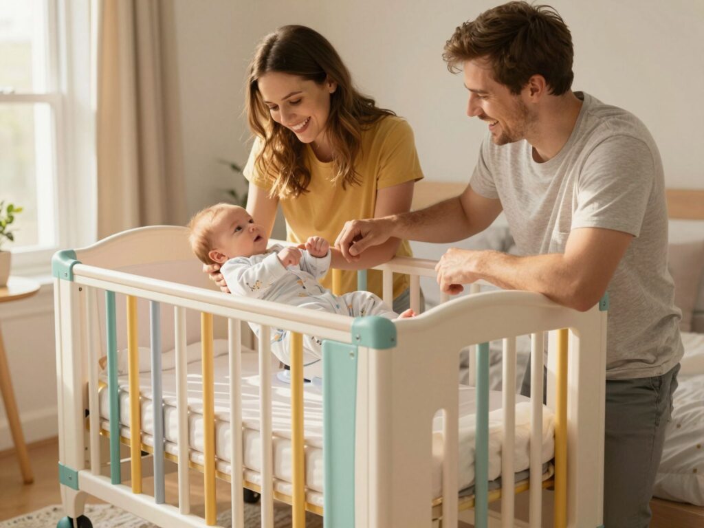 Így működik a babaöböl: minden, amit tudnod kell a szülői ágyhoz csatolható kiságyról