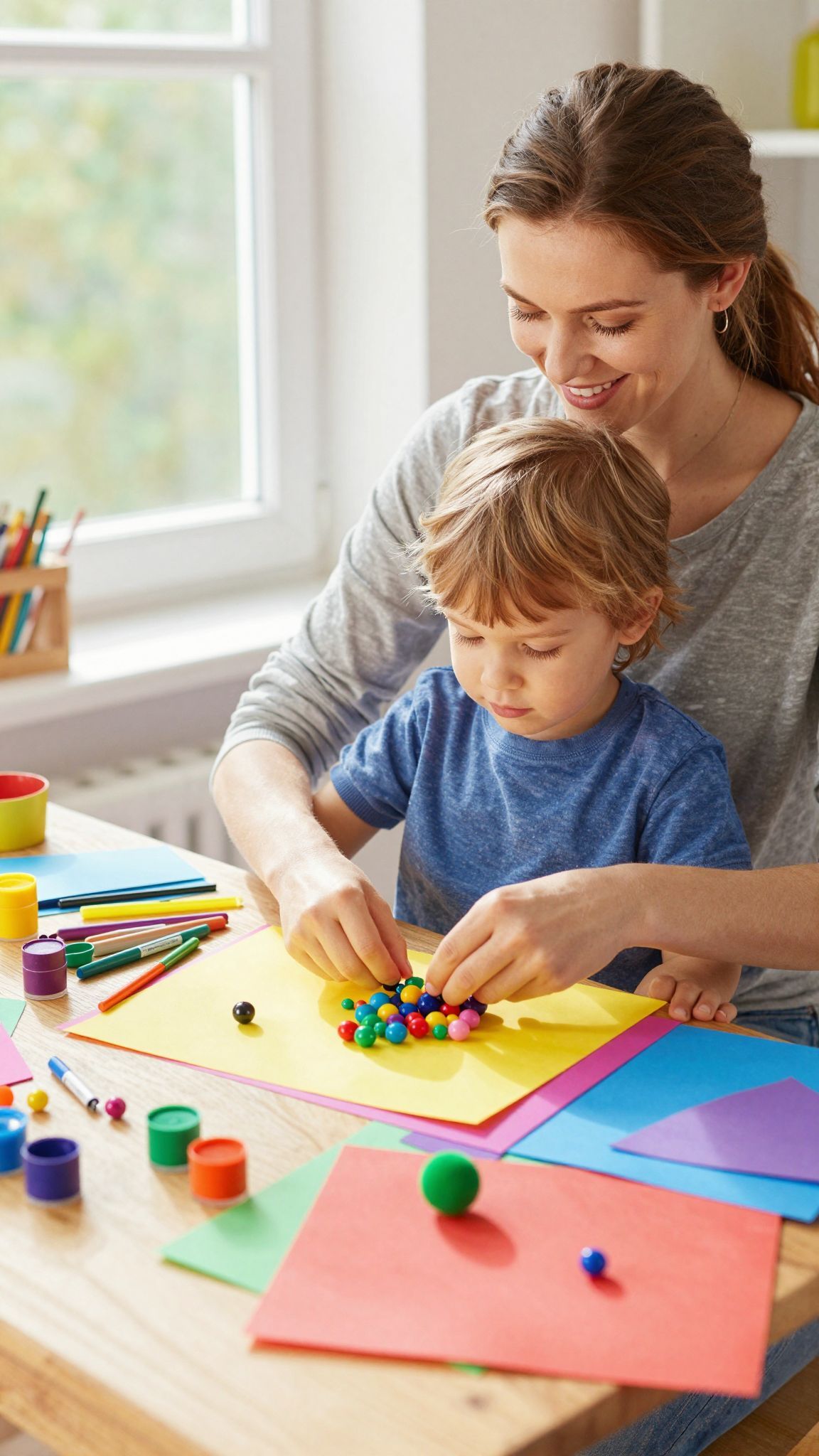 Kreatív játékok, amelyek fejlesztik a baba kézügyességét.