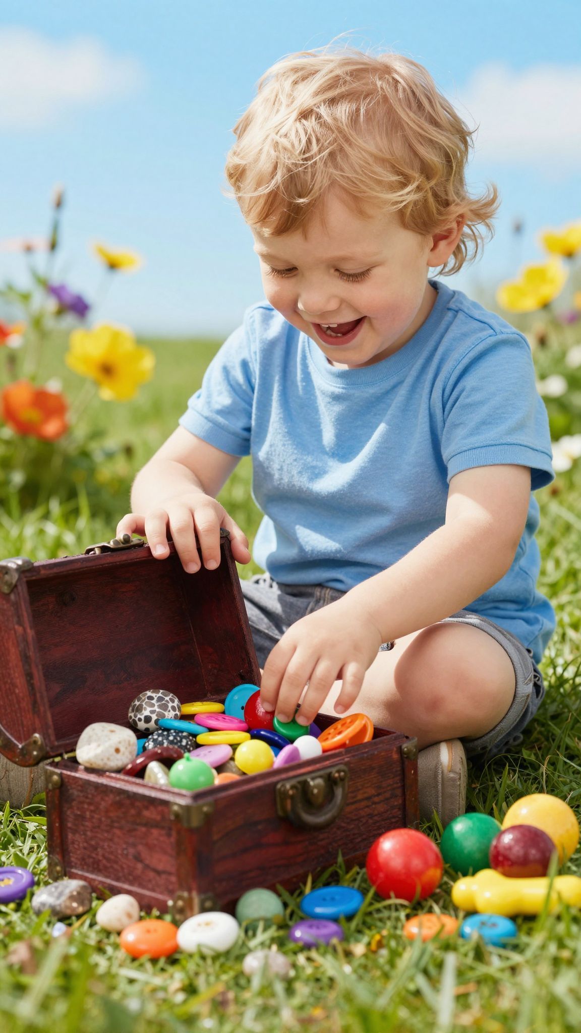 A gyerekek a gyűjtögetéssel felfedezik a világot.