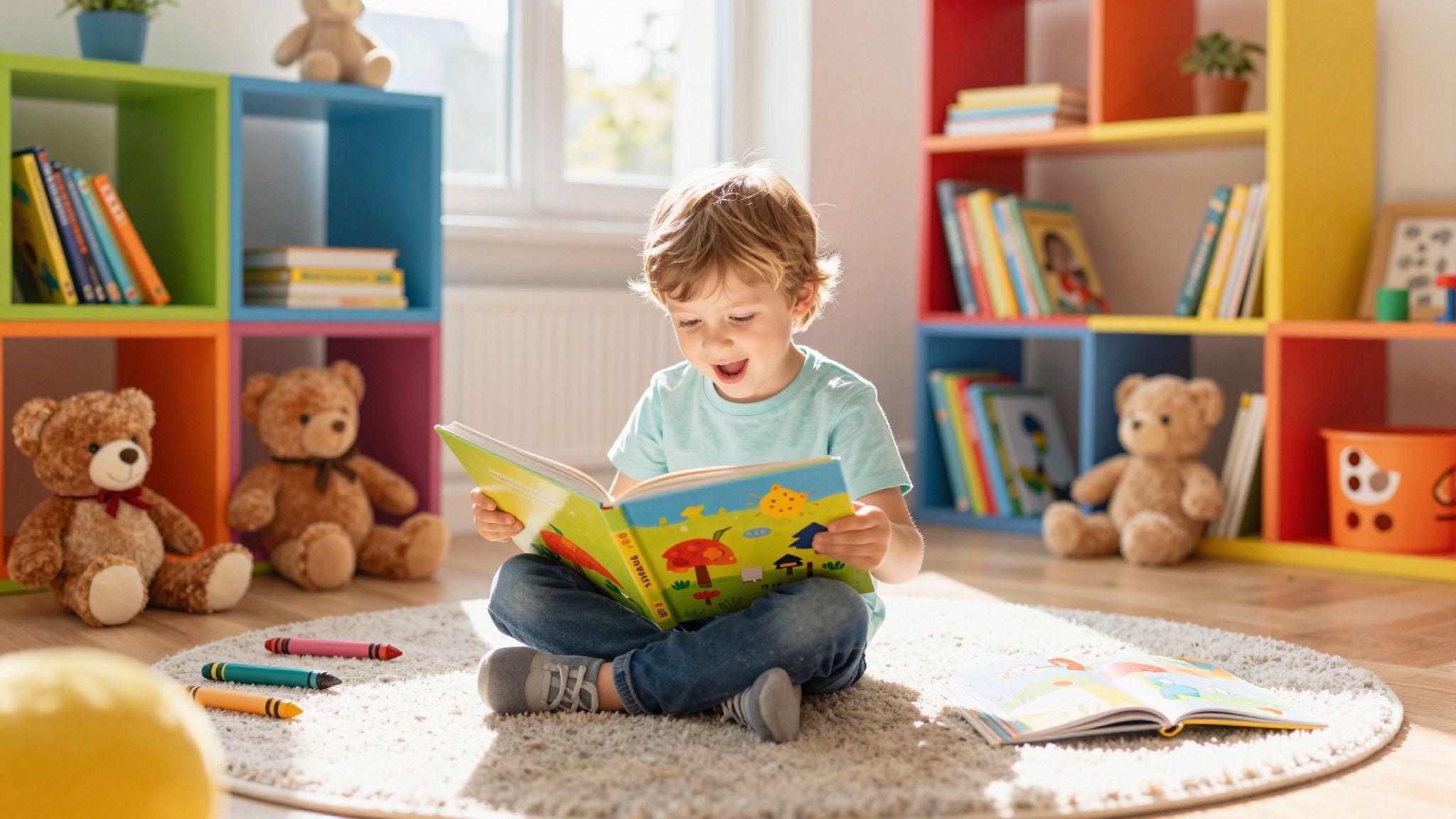 A színes könyvek gazdagítják a gyerekek képzelőerejét.
