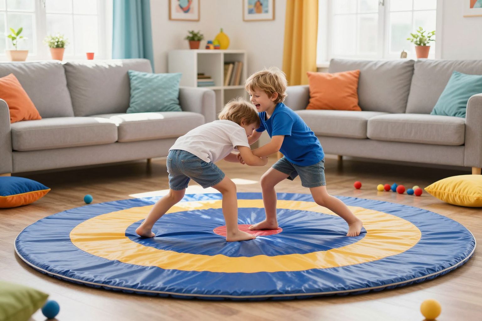 A birkózás fejlődésével a gyerekek kitartását is erősítheted.