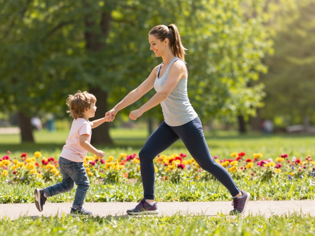 Szülés utáni alakformálás gyerek mellett: közös mozgással könnyebb