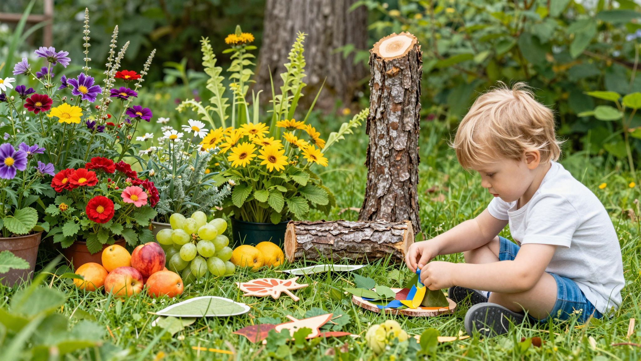 A természetes kincsek segítik a kreatív fejlődést.