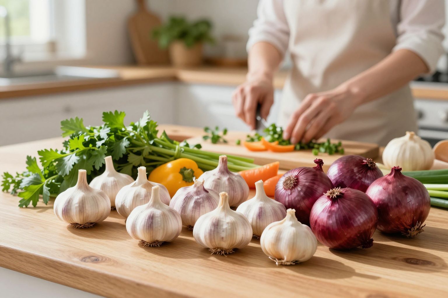 A fokhagyma és vöröshagyma természetes antibiotikumként hatnak.