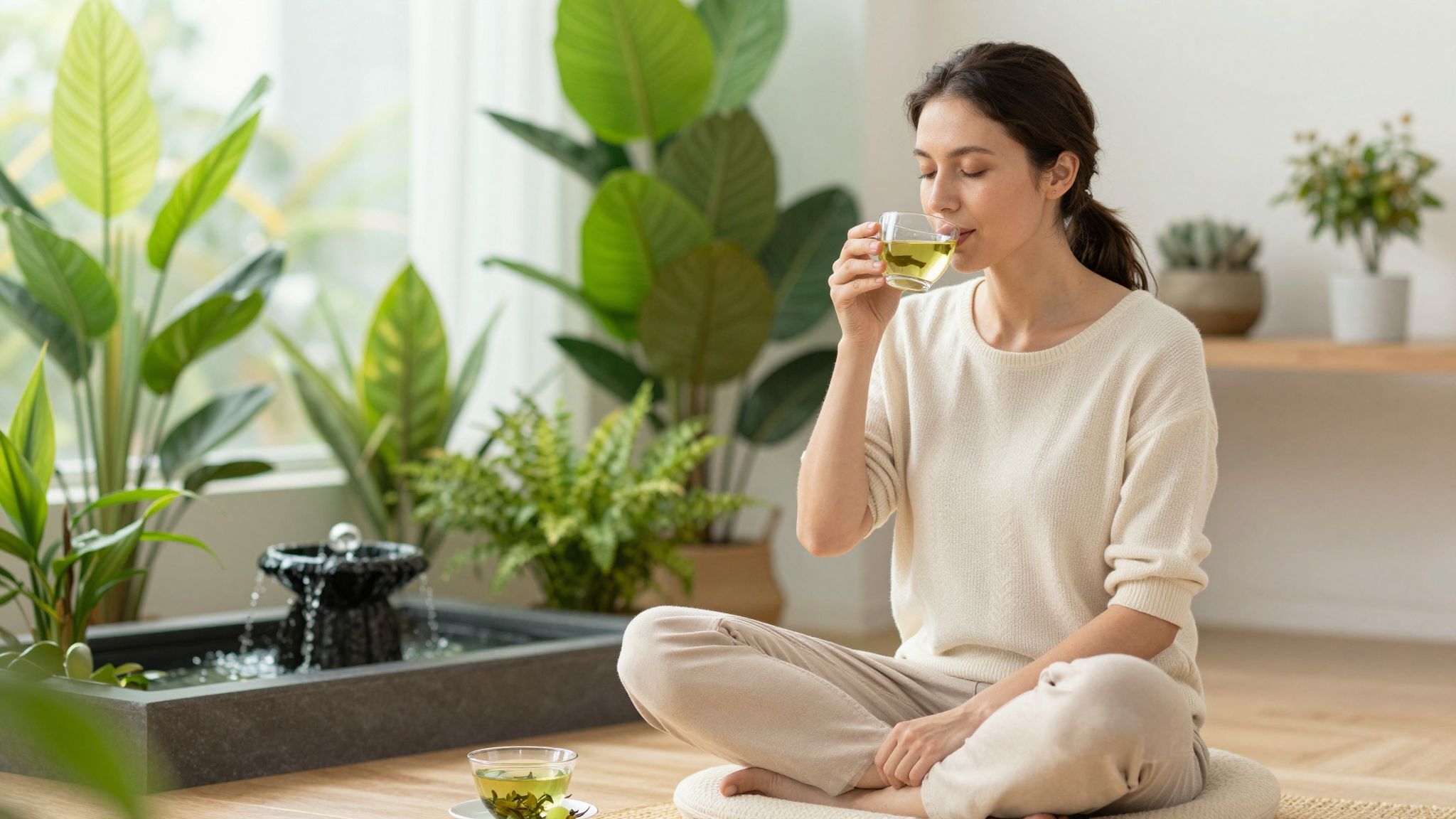 A zöld tea segít csökkenteni a stressz szintet.
