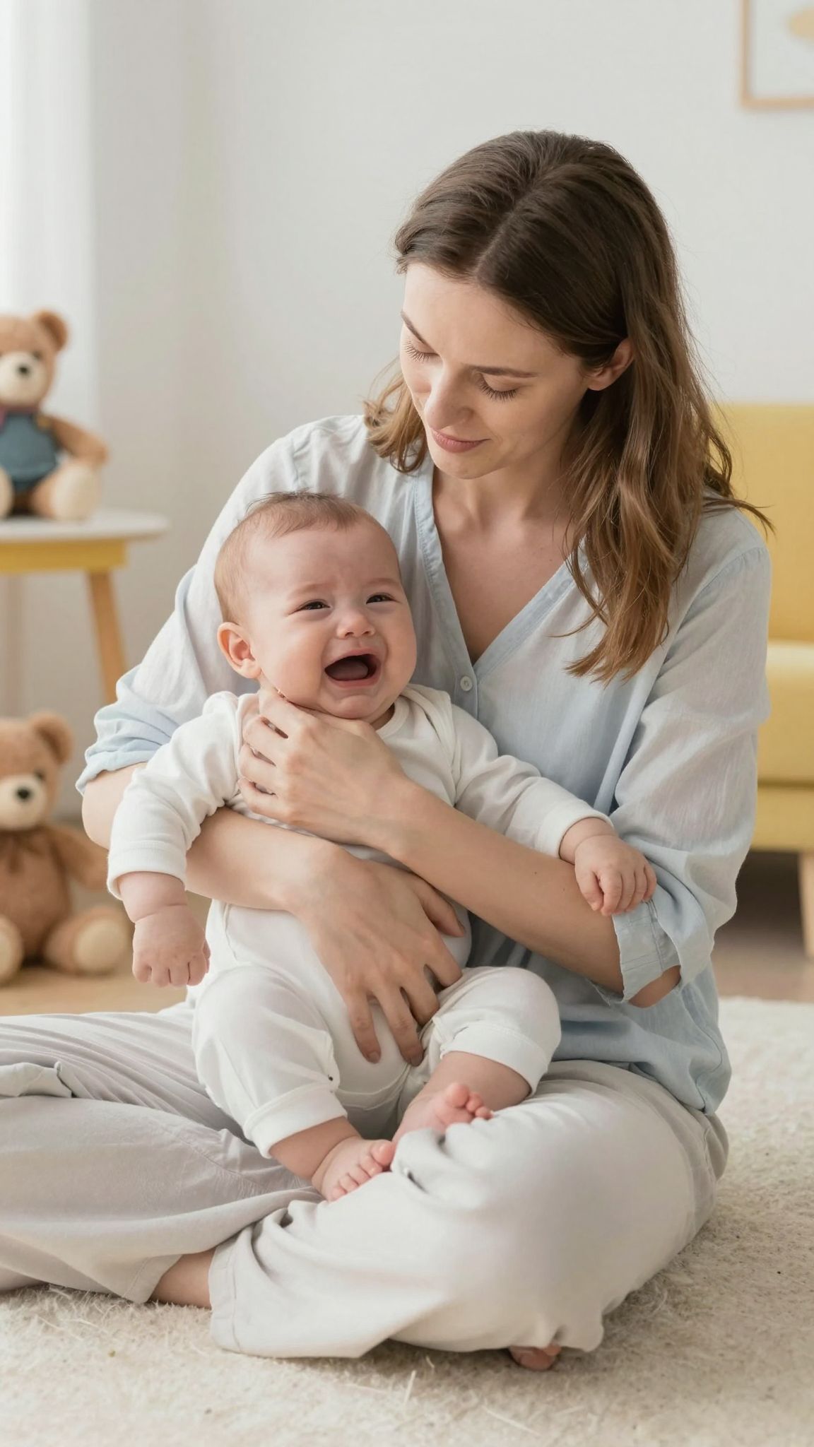 A kiegyensúlyozott szülői mentálhigiéné a babák nyugalmát segíti.