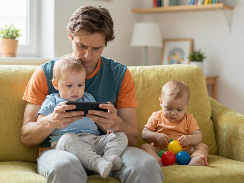 Állandóan a telefonodat nyomkodod a baba mellett? Íme, miért veszélyes ez