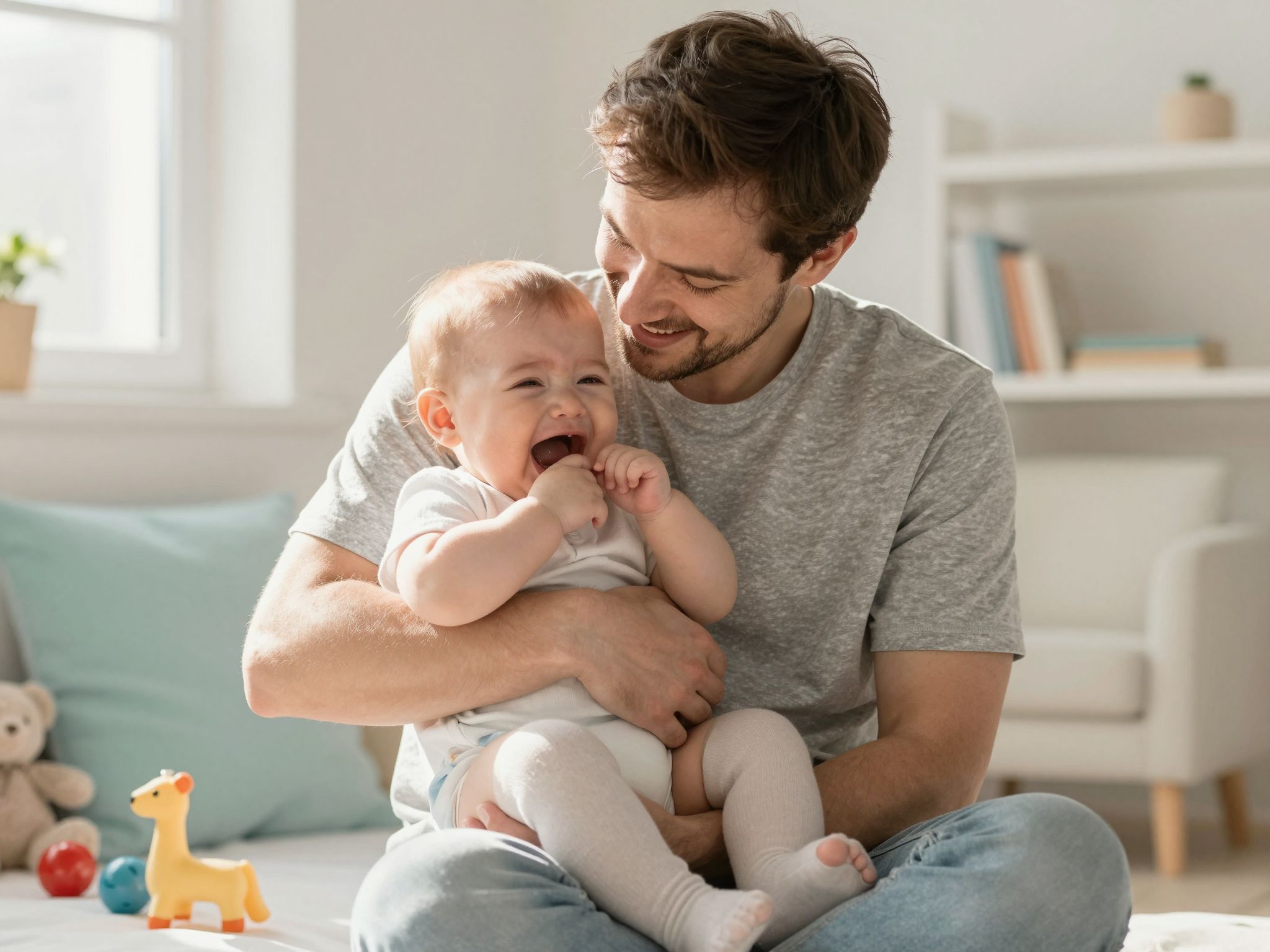 Az apák nyugtató jelenléte csökkenti a babák sírását.