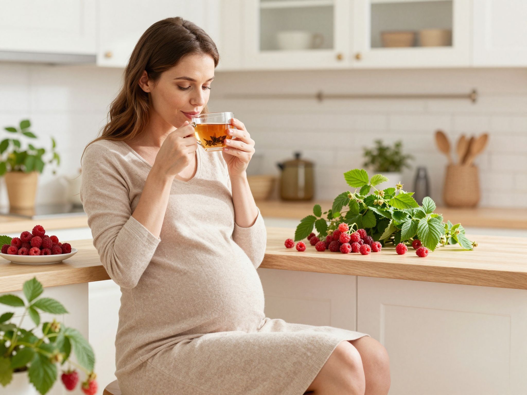 A málnalevél tea segíthet a szülés előkészítésében.