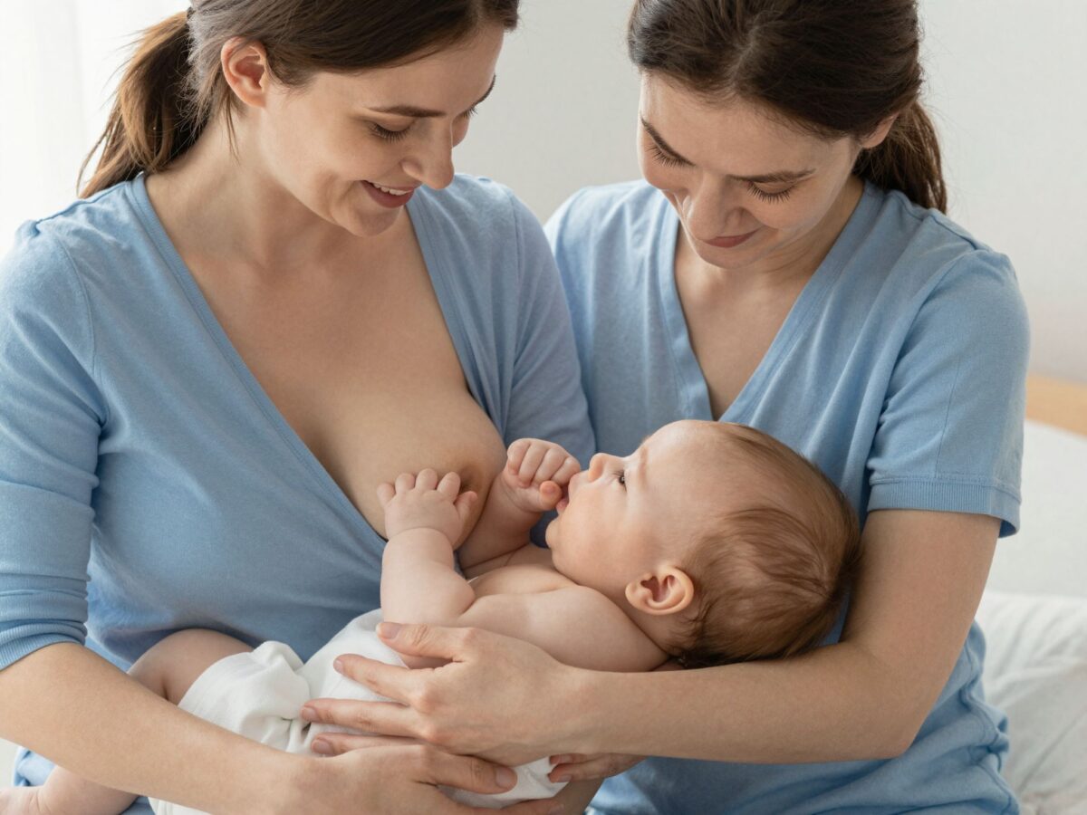 Hogyan tedd a babát a mellhez? 8 szoptatási testhelyzet kezdőknek