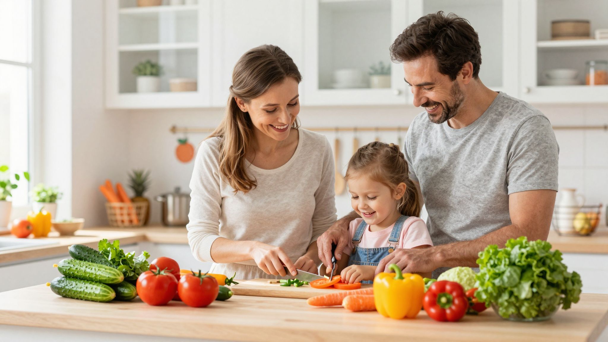 A zöldségek színkavalkádja gazdag vitaminokban és ásványi anyagokban.