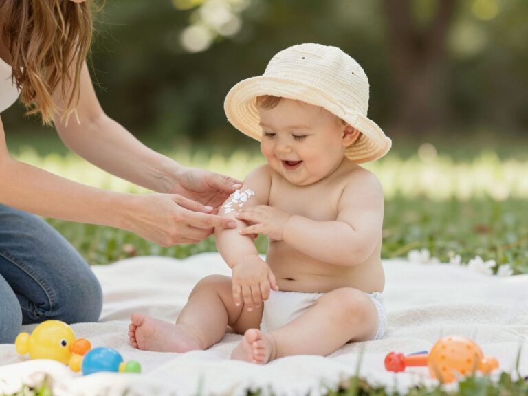 Mikor kell elkezdeni a baba fényvédő krém használatát? Bőrgyógyászati ajánlások