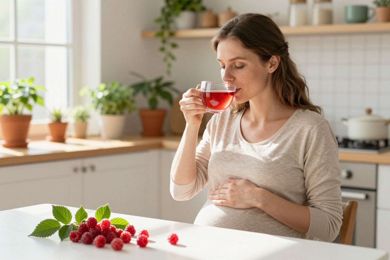 A málnalevél tea segíthet a szülés előkészítésében.