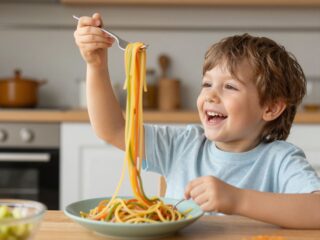 A spagettievés művészete: ez a baba megmutatja, hogyan kell csinálni