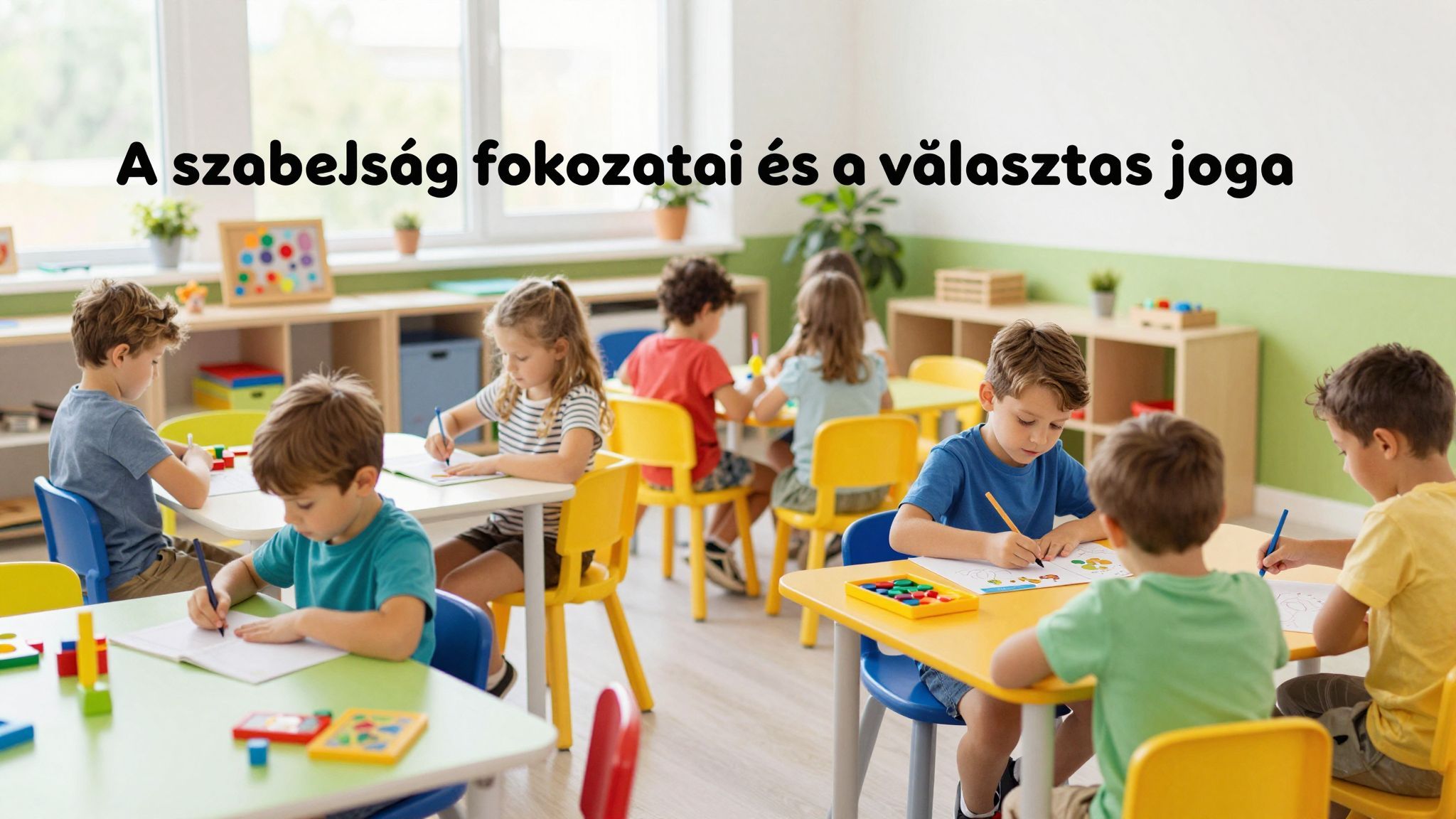 A Montessori-pedagógia a választás jogát hangsúlyozza.