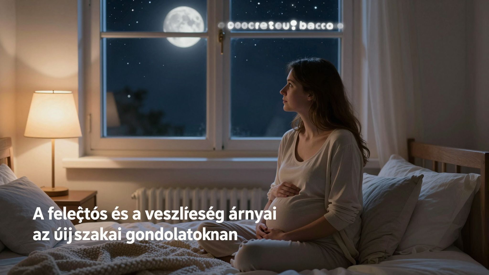 Az éjszakai gondolatok felerősítik a terhességi szorongásokat.