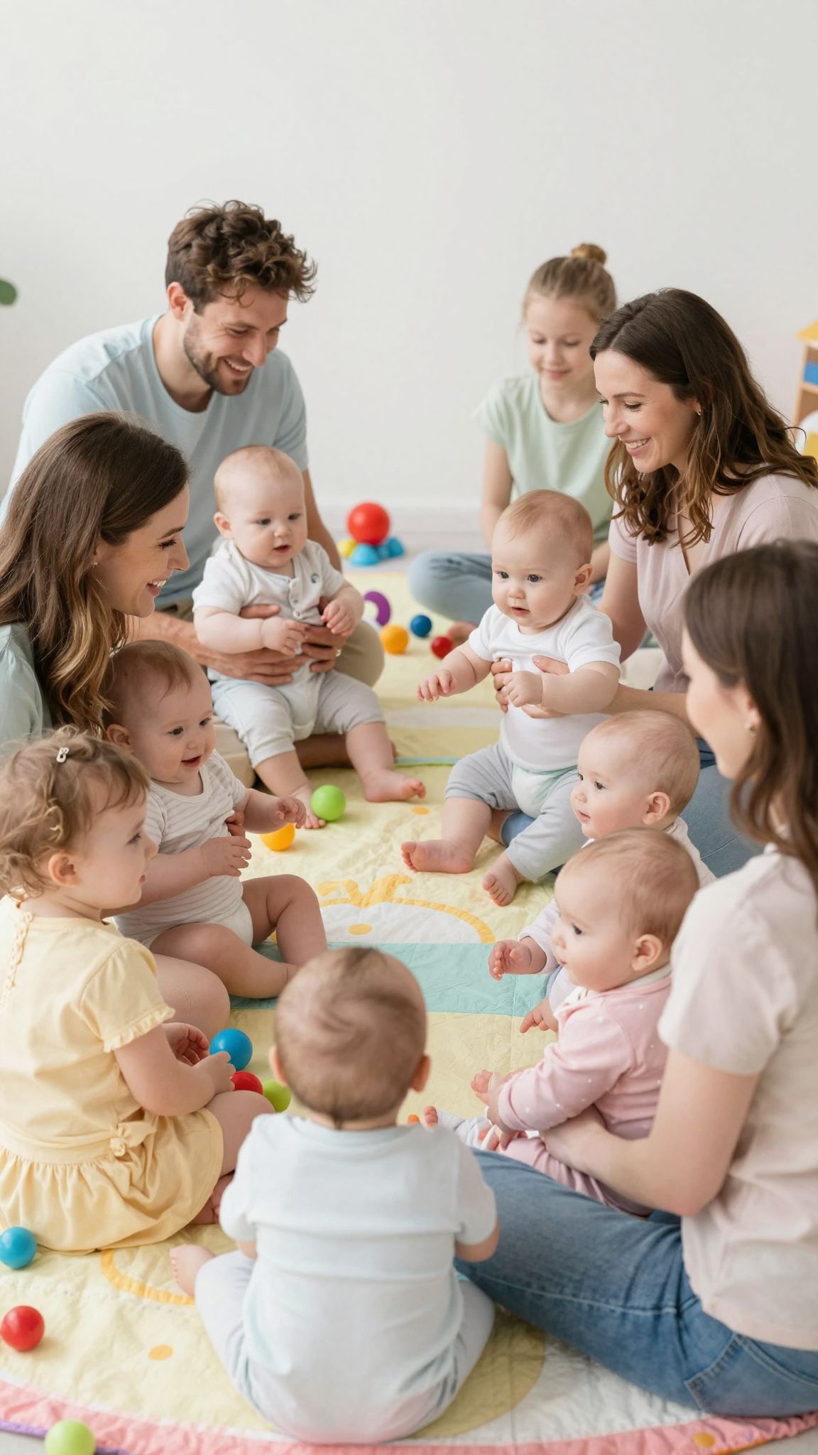 A baba nyolc hónaposan már kezd kapcsolatokat építeni.