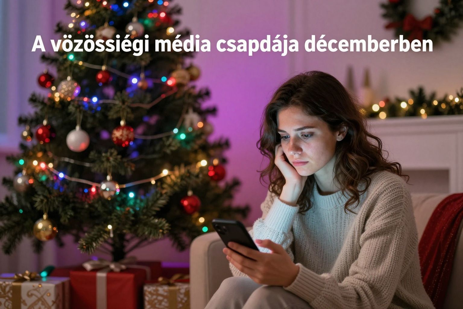 A közösségi média szorongást fokozhat ünnepek alatt.