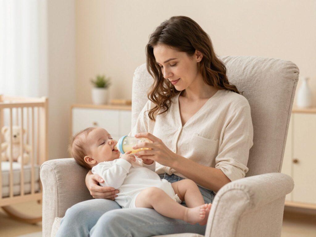 Álometetés lépésről lépésre: hogyan csináld, hogy ne ébredjen fel a baba?