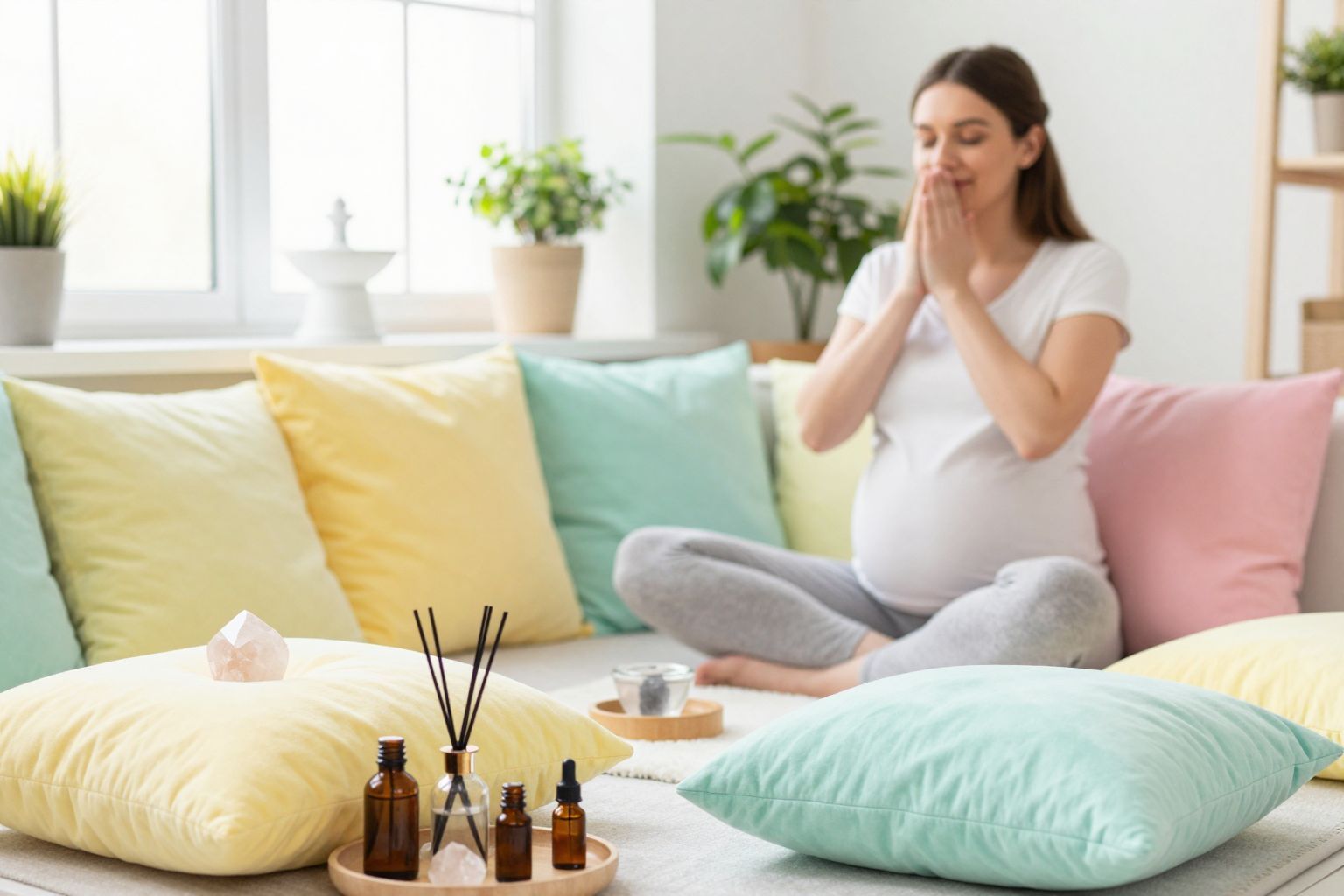 Az aromaterápia segíthet a szülés előtti stressz csökkentésében.