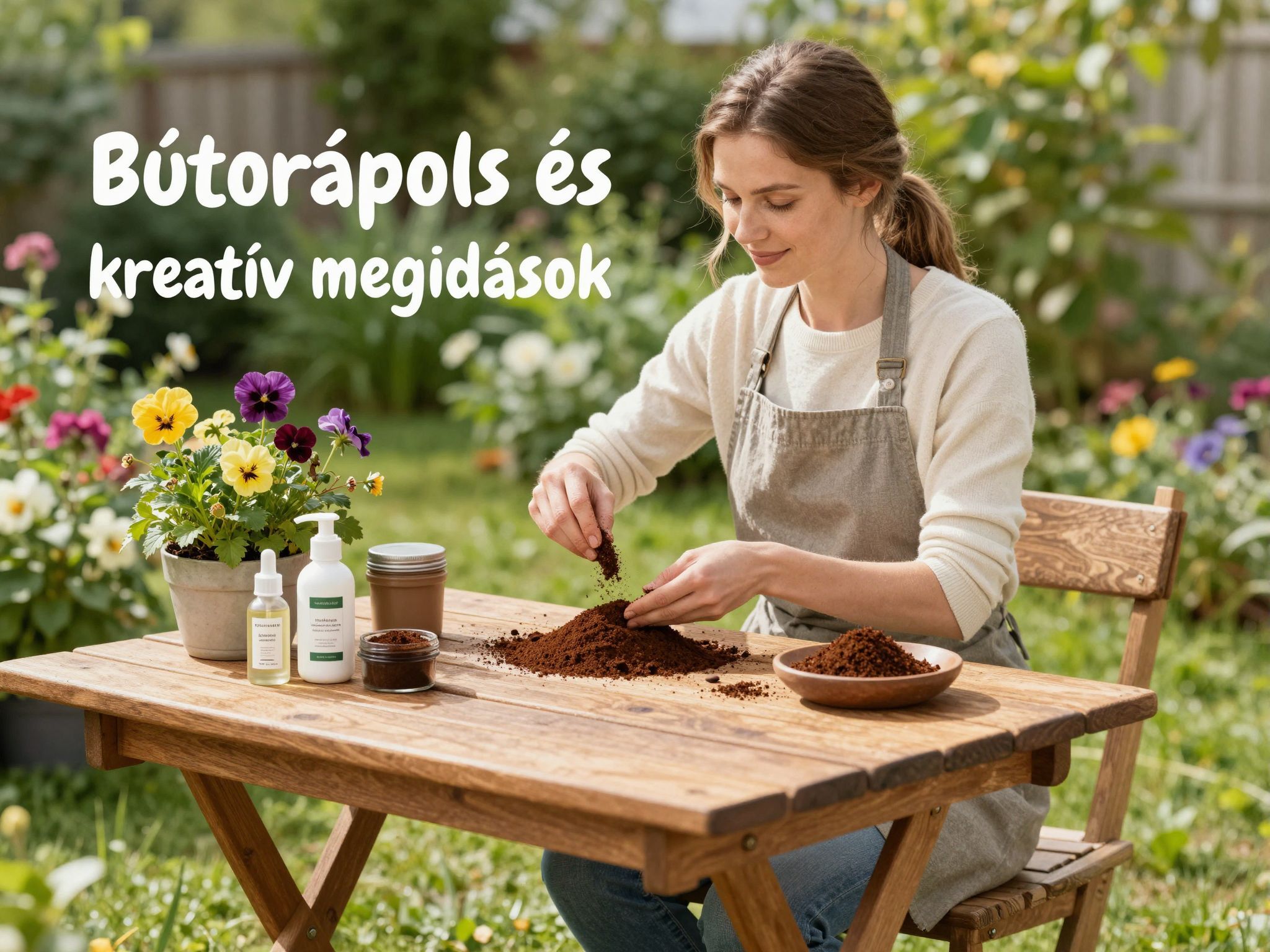 A kávézacc természetes bútorápoló, ragyogást ad a felületeknek.