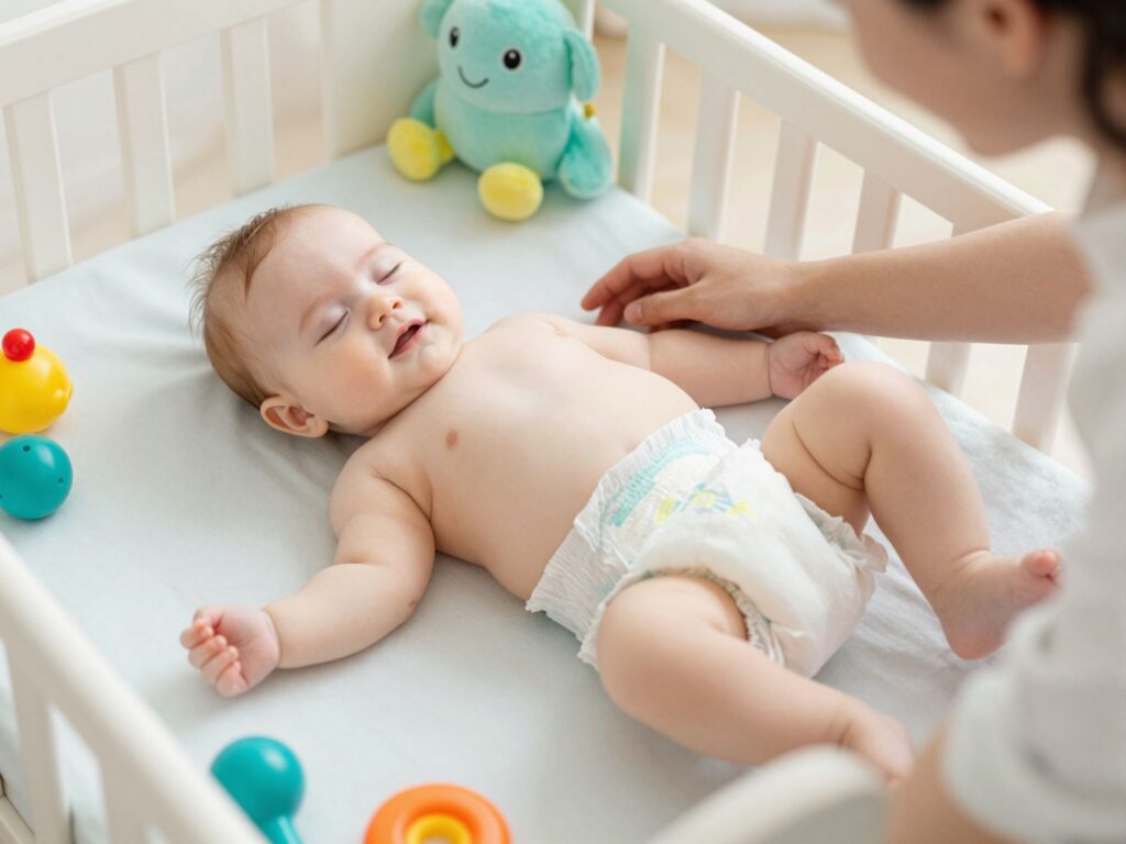 Hogyan függ össze a pelenka minősége és a baba alvása?