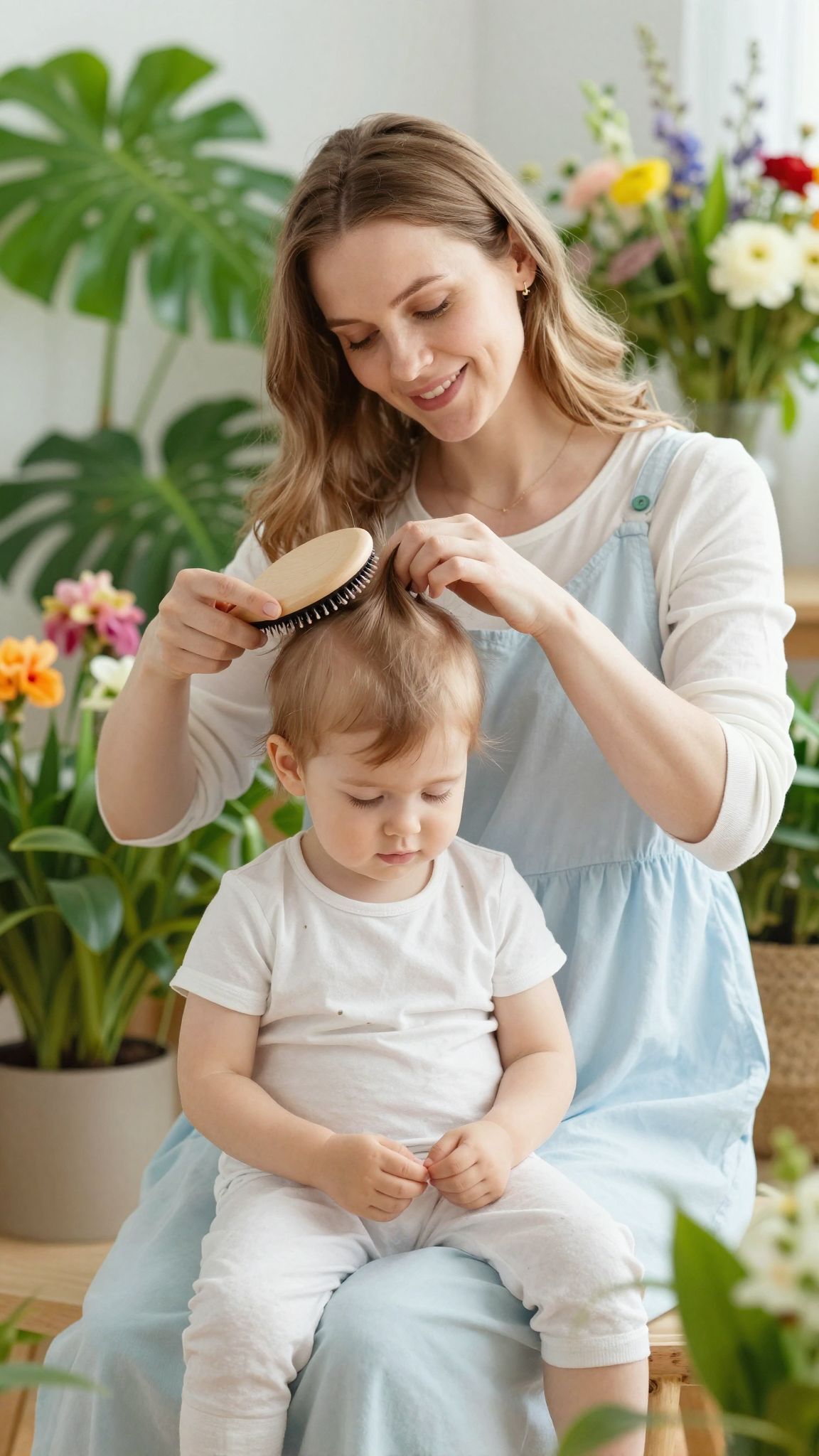Szoptatás alatt a vitaminok segíthetnek a haj regenerálásában.