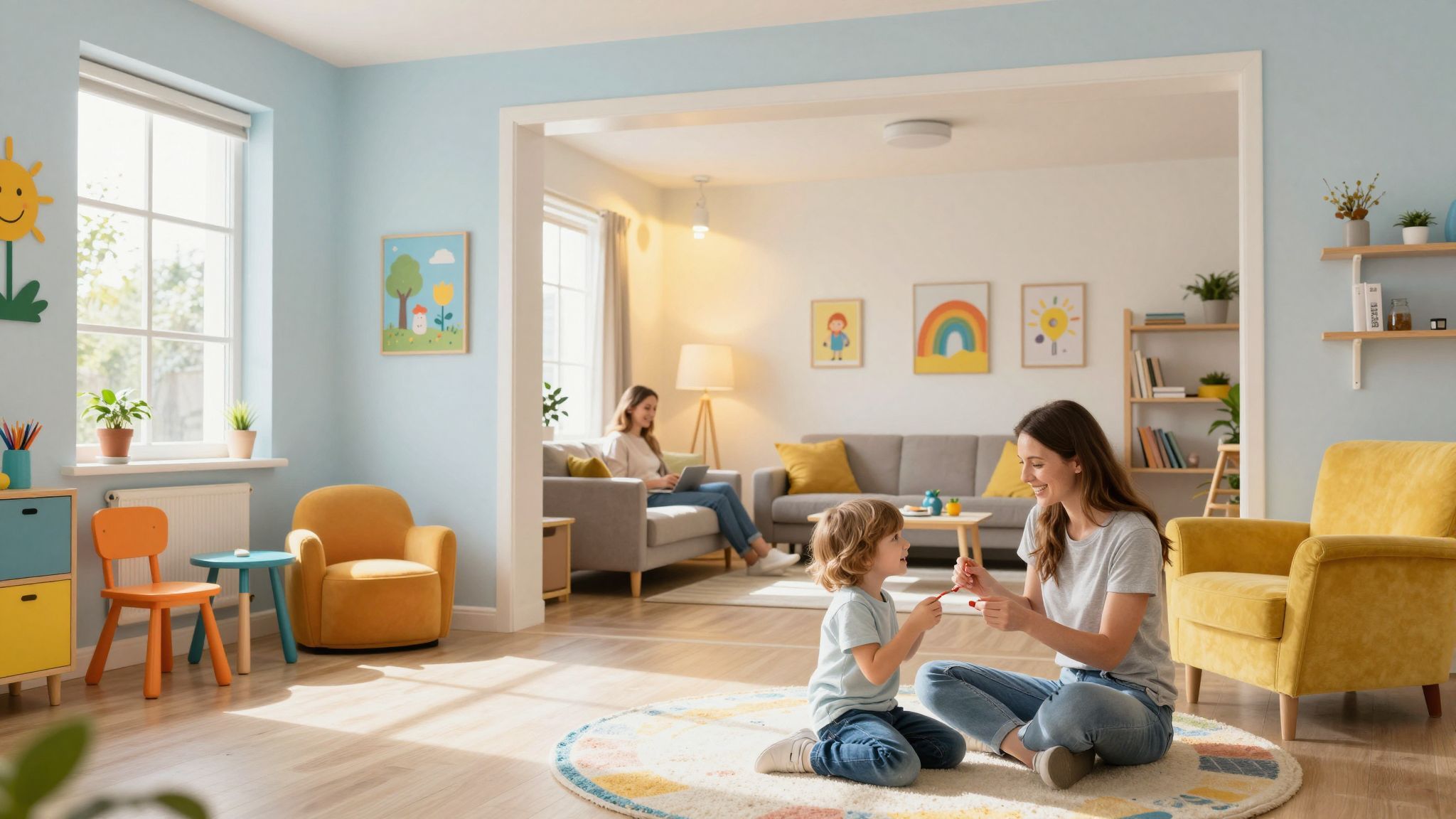 A LED világítás energiatakarékos és kellemes hangulatot teremt.