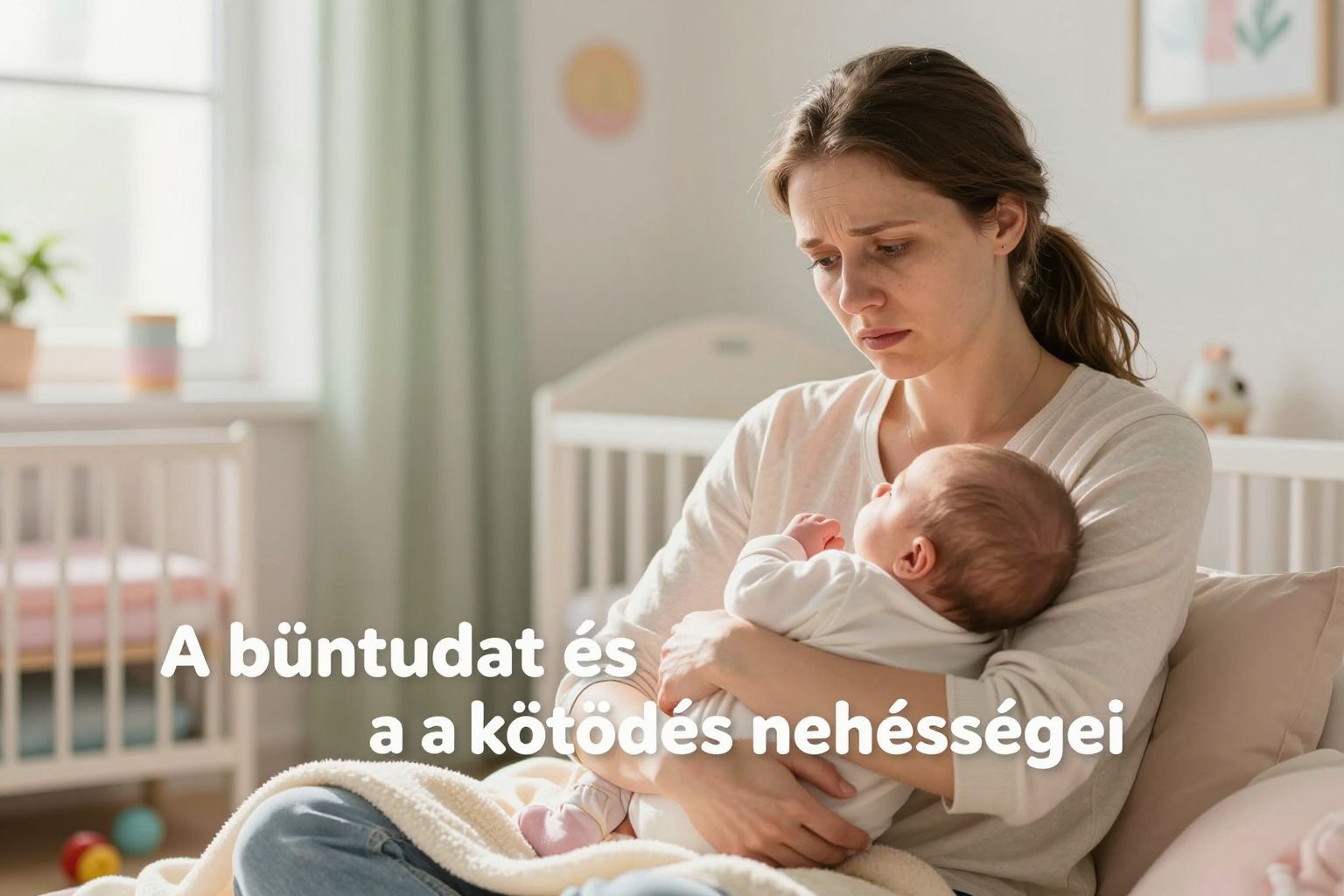 A bűntudat akadályozza a szoros anya-gyerek kapcsolatot.