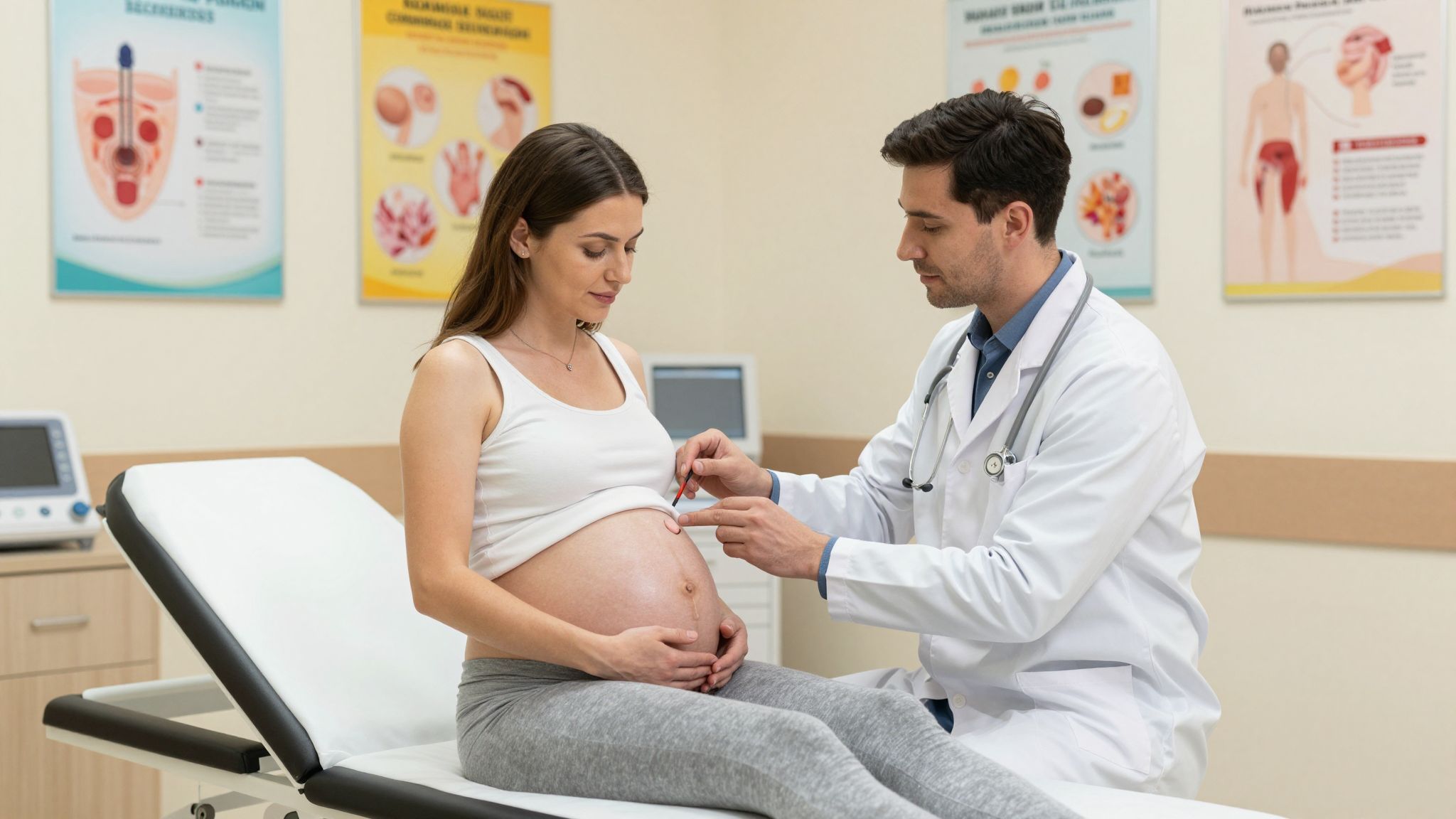 A pemphigoid gestationis diagnózisa bőrvizsgálaton alapul.