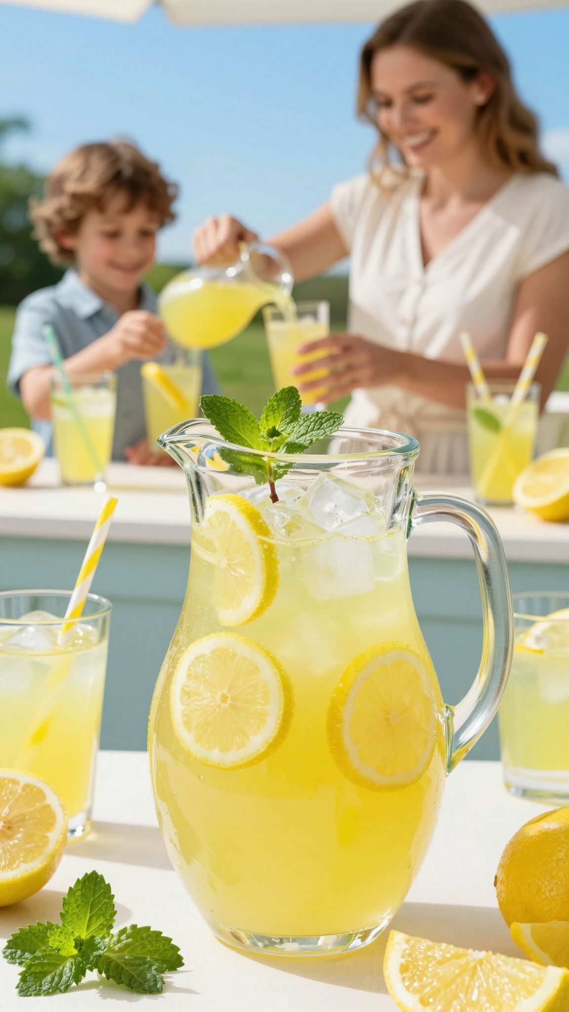 A friss mentalevél fokozza a limonádé ízét!