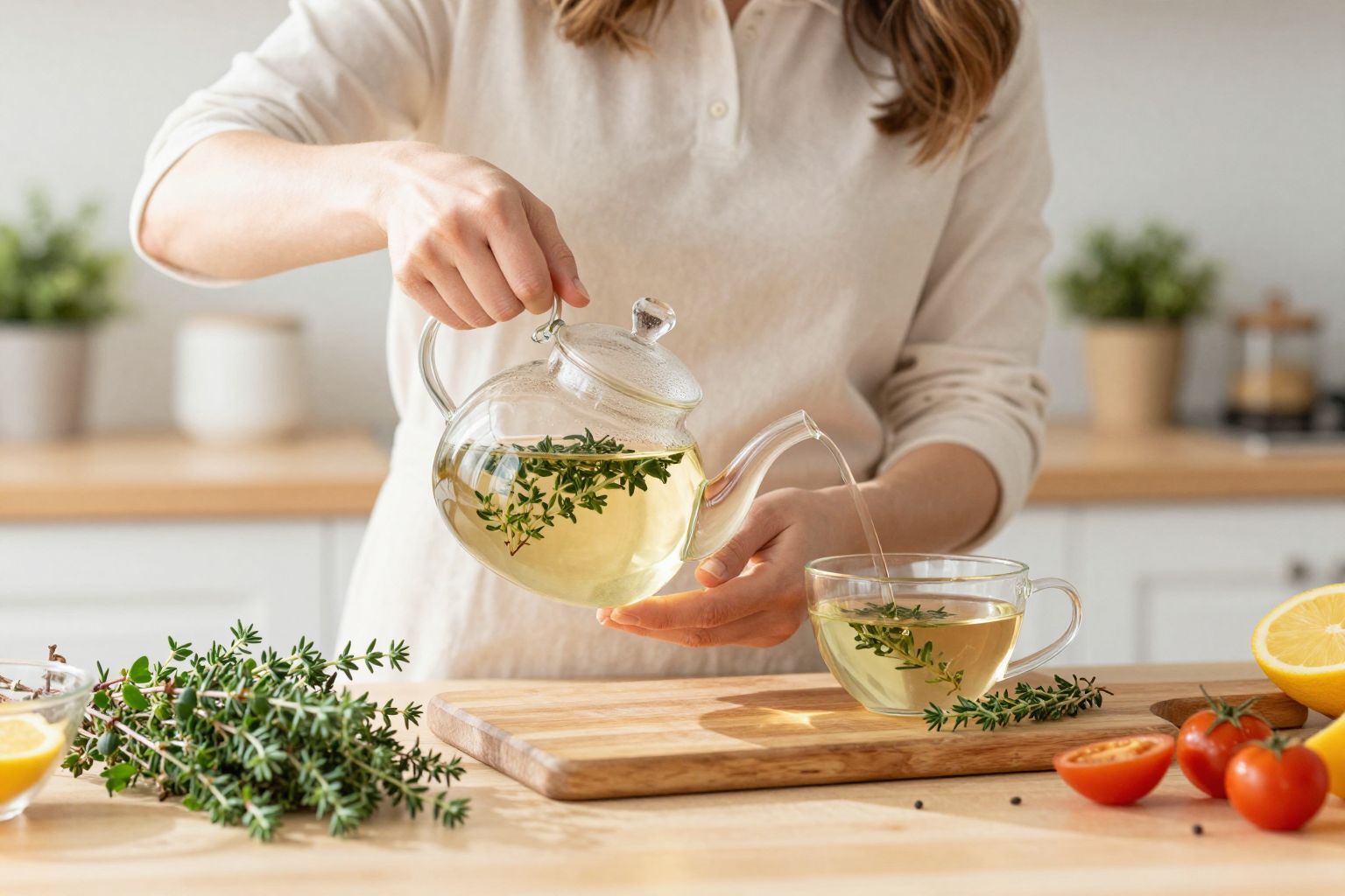 A kakukkfű tea melegít, enyhíti a köhögést.