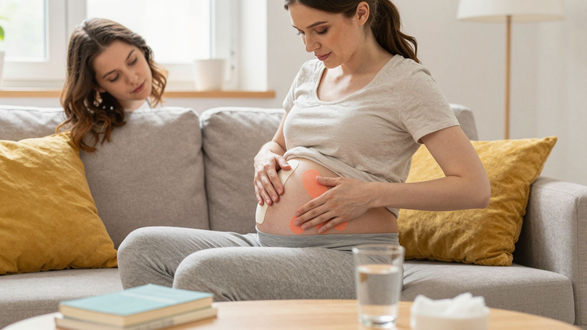 A kinezio tapasz segíthet a várandós nők hátfájásán.