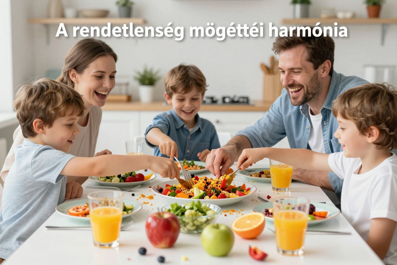 A gyerekek kreativitása rendetlenséggel teli, de szívmelengető.