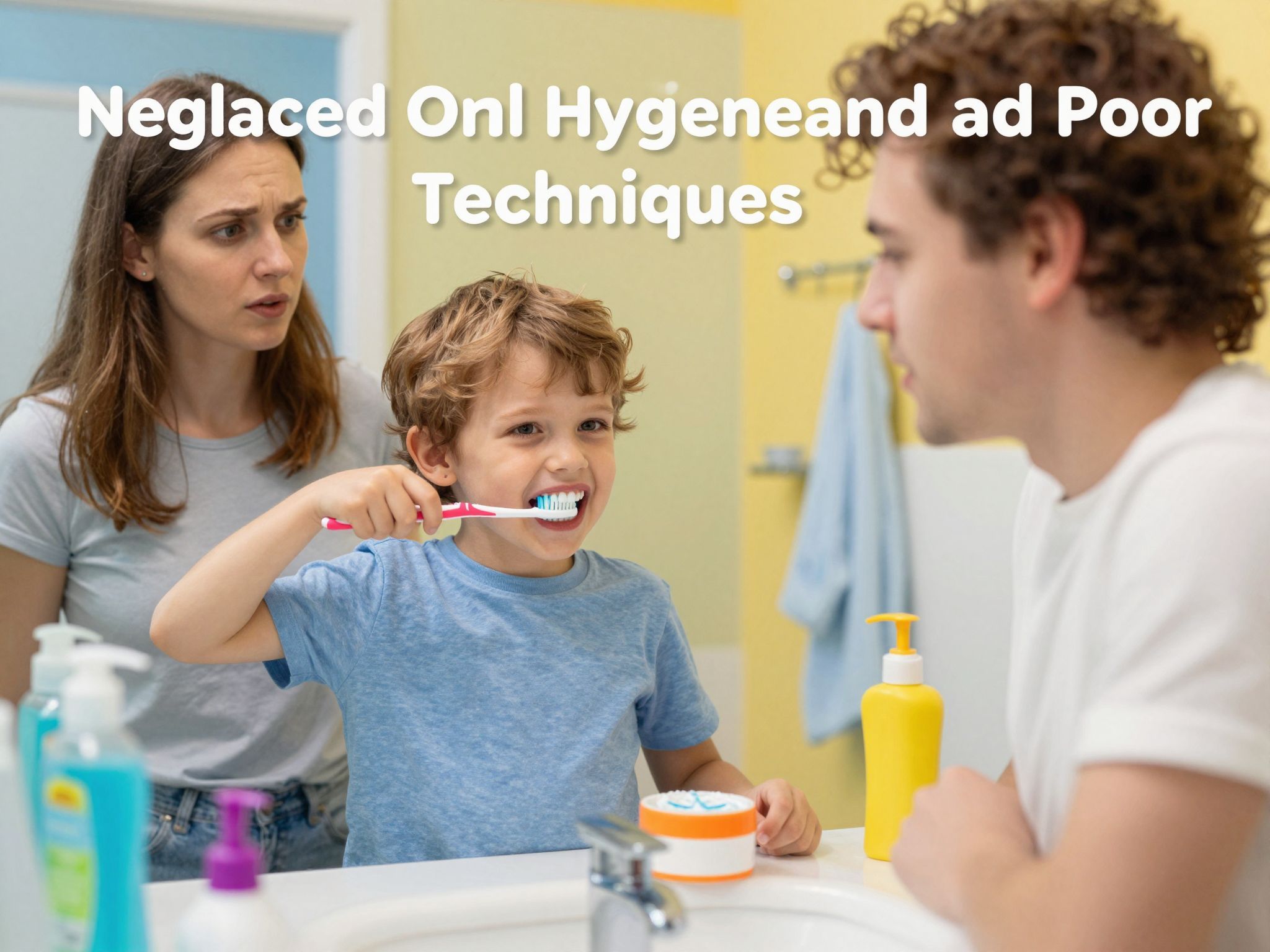 A helytelen fogmosási technika karieshez vezethet gyermekeknél.