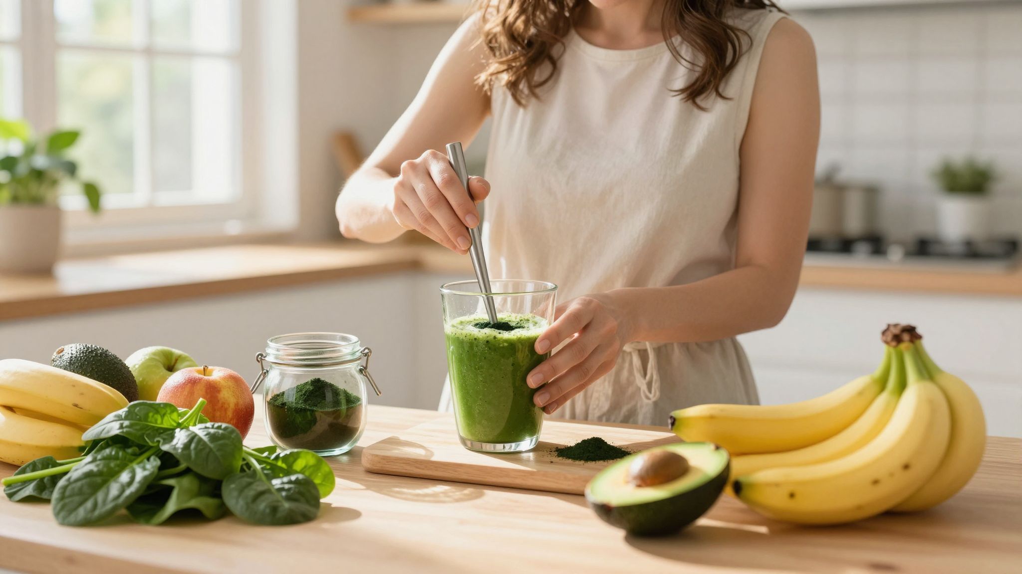 A spirulina gazdag antioxidánsokban, segít az allergiás tünetek csökkentésében.