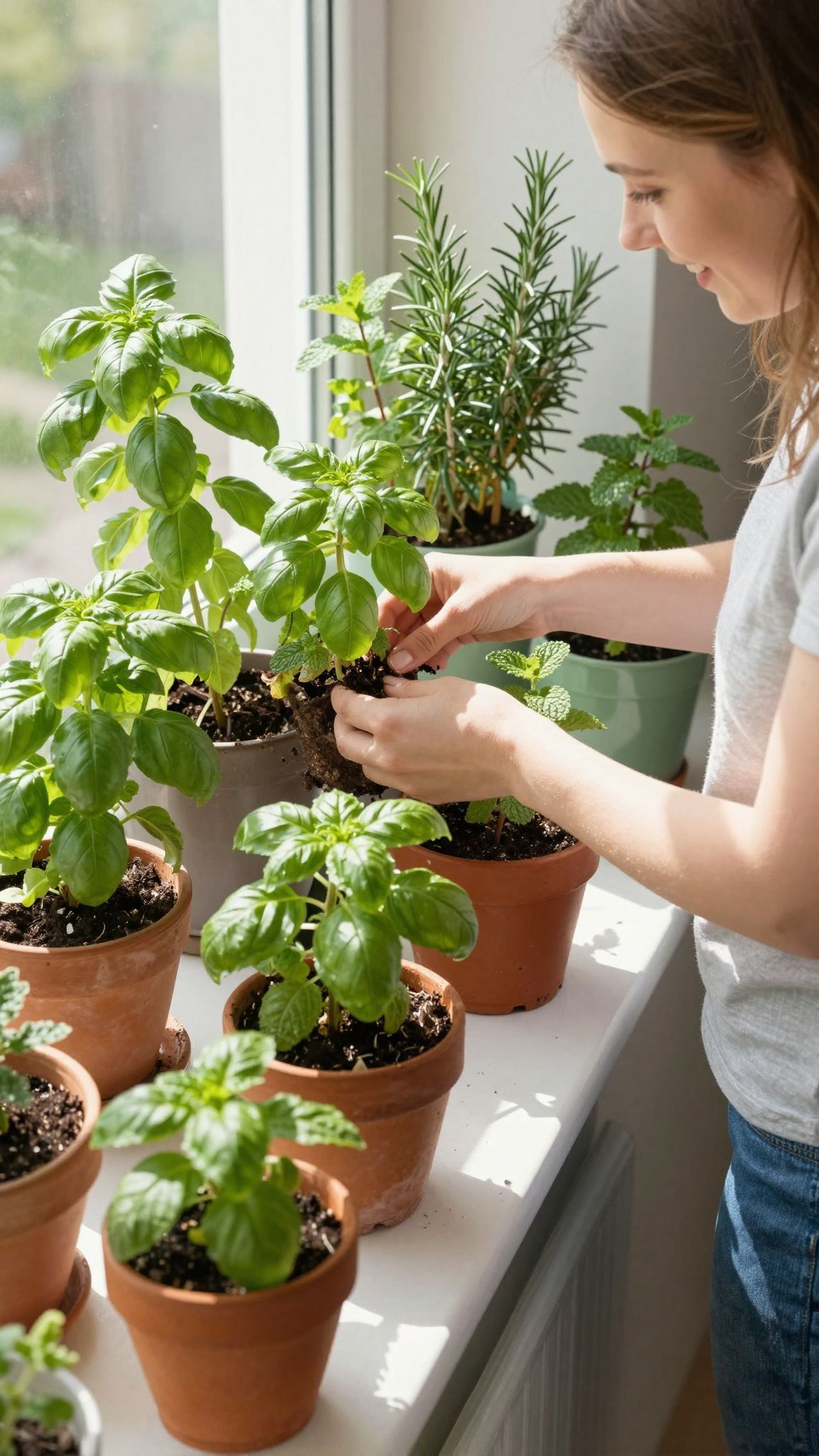 A bazsalikom a legnépszerűbb fűszer a beltéri kertben.