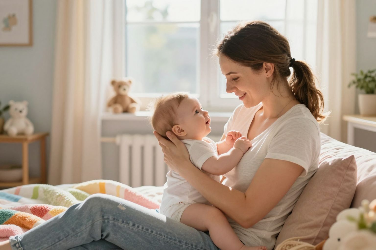 Zavartalan környezet elősegíti a mélyebb kötődést babával.