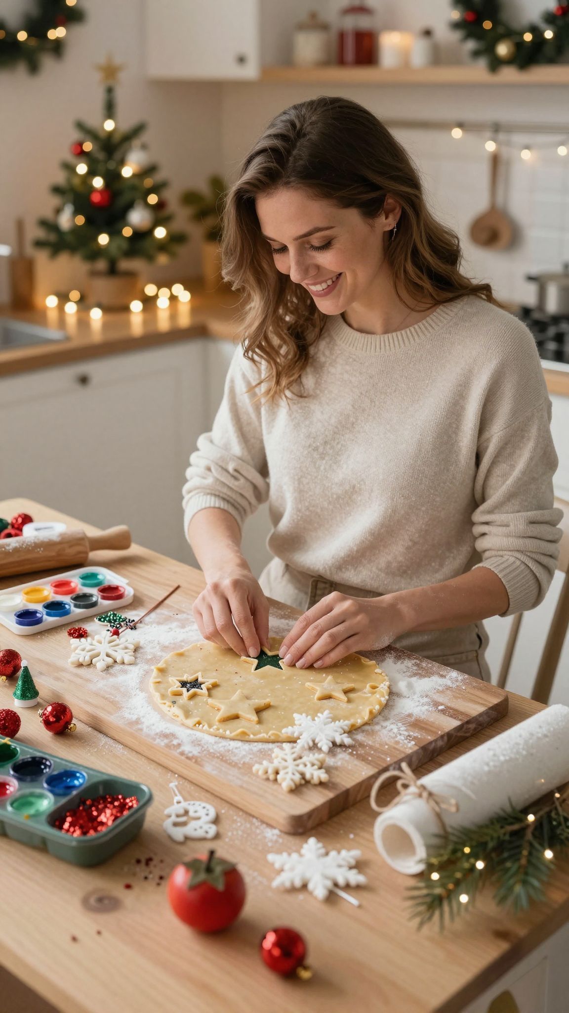 A szódabikarbóna díszek tartósak és könnyen festhetők.