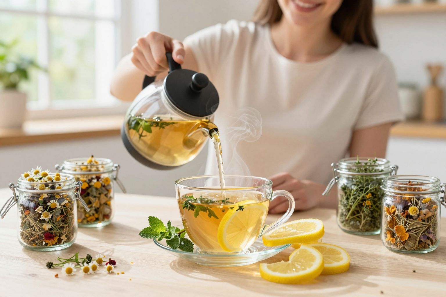 A kamilla tea segíthet a torok nyugtatásában.