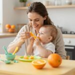 Narancs bevezetése a baba étrendjébe: allergia, C-vitamin és a helyes adagolás