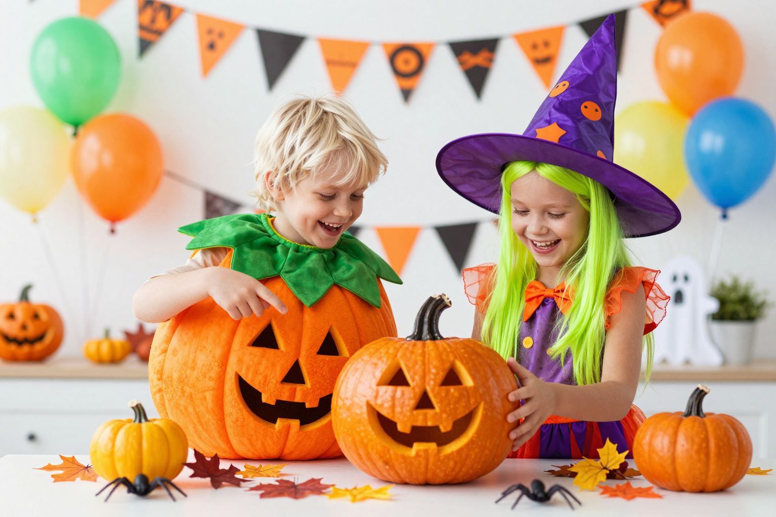 A Halloween szórakoztató lehet, ha játékos és színes.